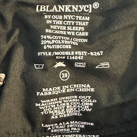 Blank NYC Barrow Denim Cutoff Shorts Size 28 - Picture 5 of 5